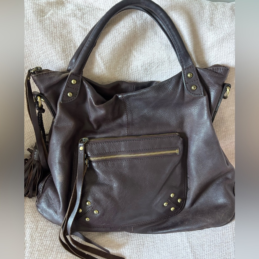 The Isabella Fiore "Wicked" Brita large bag in brown leather